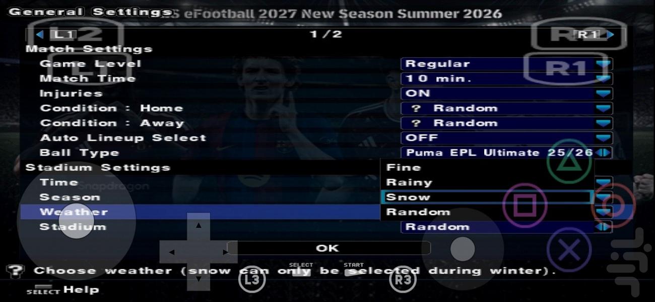 eFootball ۲۰۲۷ کنسولی PS۲ - عکس بازی موبایلی اندروید