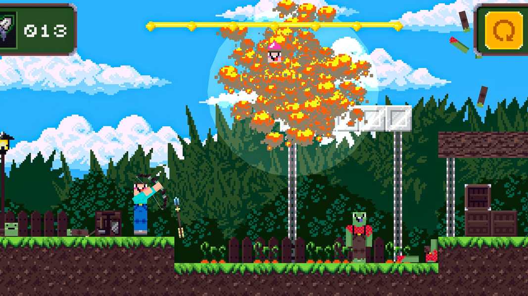 Noob vs Pro 5: Herobrine - Gameplay image of android game