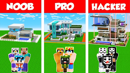 Noob vs Pro vs Hacker for Minecraft PE - Image screenshot of android app