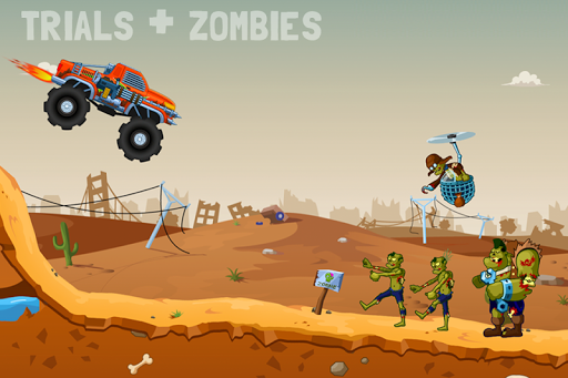 Zombie Road Trip Trials - Gameplay image of android game