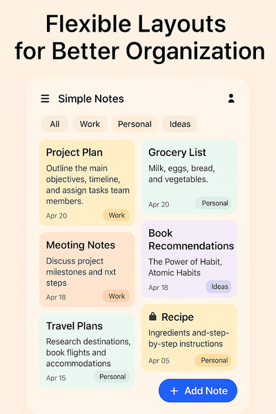 Simple Notes - Image screenshot of android app