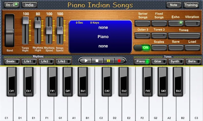 Piano India Songs - Gameplay image of android game