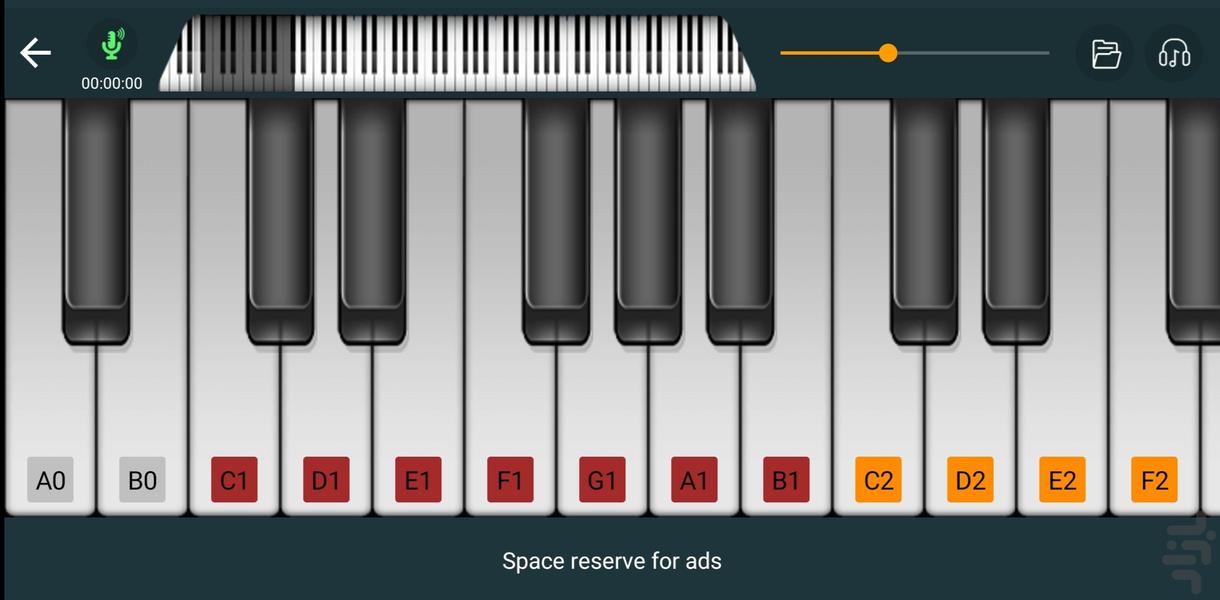 Pro Piano keyboard - Gameplay image of android game