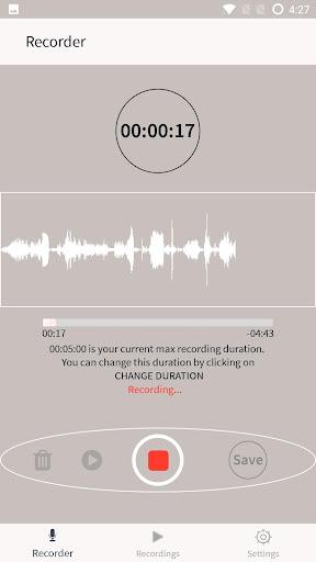 Voice Recorder - Image screenshot of android app