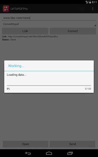 UrlToPDF - عکس برنامه موبایلی اندروید