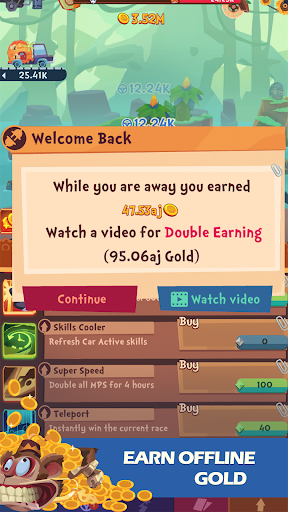 Clicker Racing - Gameplay image of android game