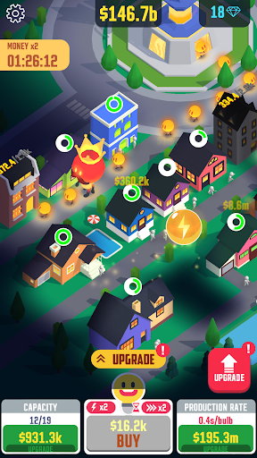 Idle Light City: Clicker Games - عکس بازی موبایلی اندروید