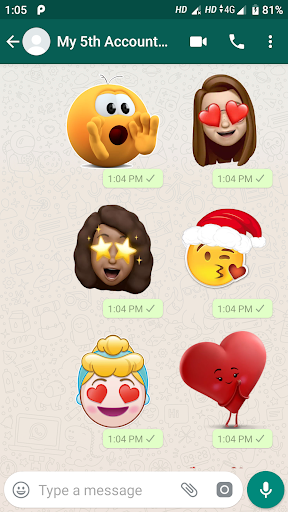 🔥 New Funny Emojis Stickers - WAStickerApps - عکس برنامه موبایلی اندروید