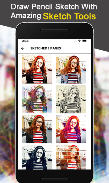 Photo Sketch -Sketch Drawing - عکس برنامه موبایلی اندروید