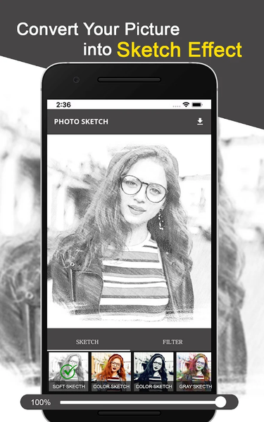 Photo Sketch -Sketch Drawing - عکس برنامه موبایلی اندروید