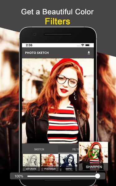 Photo Sketch -Sketch Drawing - عکس برنامه موبایلی اندروید