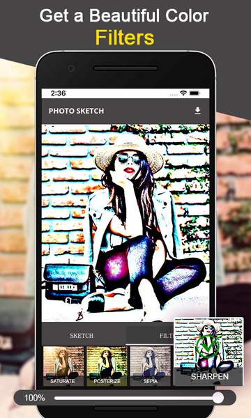 Photo Sketch -Sketch Drawing - عکس برنامه موبایلی اندروید
