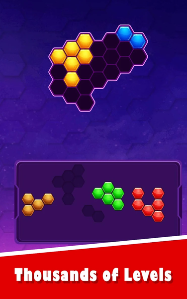 Hexa Puzzle - block puzzle - Gameplay image of android game