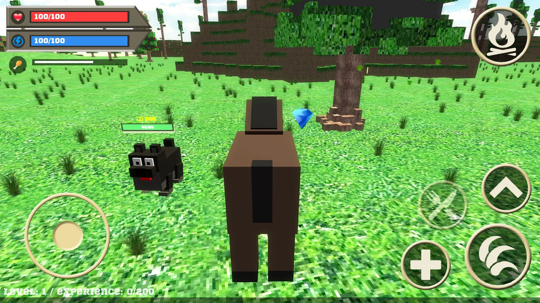 Jurassic Mamont Simulator - Gameplay image of android game