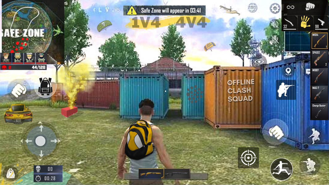 Offline Clash Squad Fire 3D - Gameplay image of android game