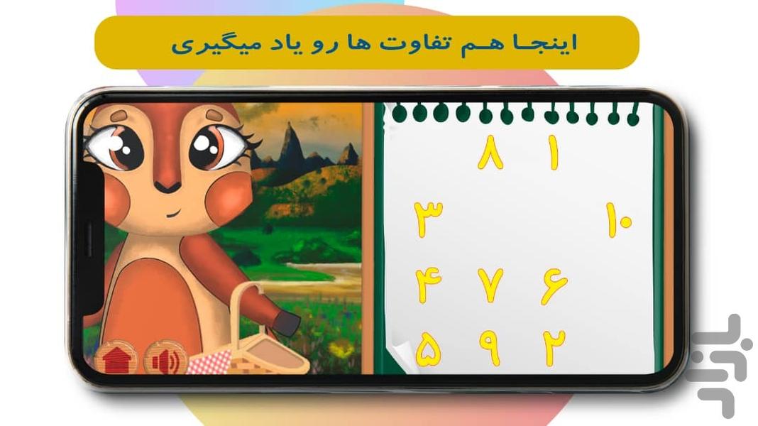 نوشیکا(آموزش الفبا و اعداد و اشکال) - عکس بازی موبایلی اندروید