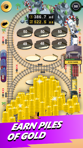 Train Merger Idle Train Tycoon - Gameplay image of android game