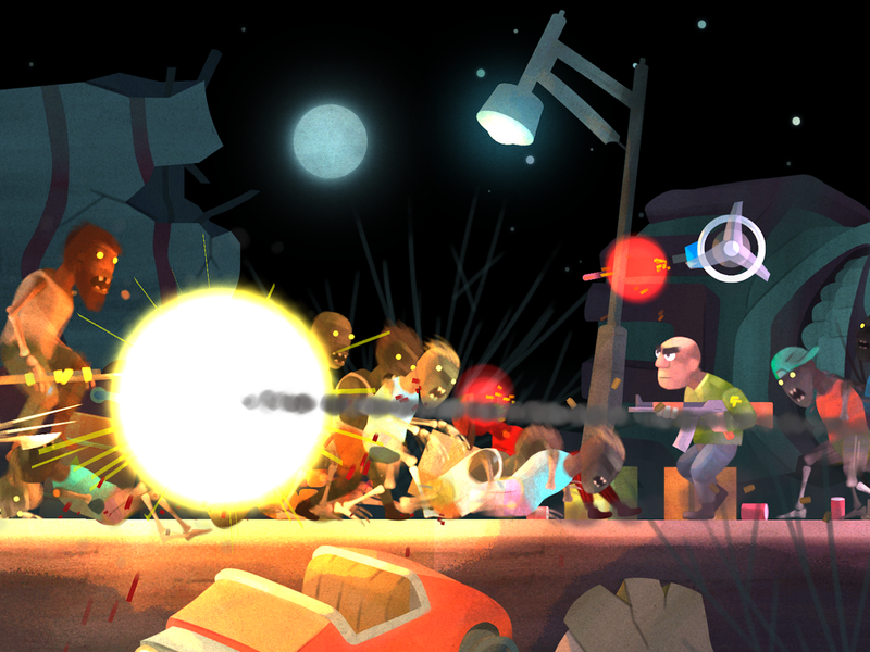 Don Zombie: Guns and Gore - Gameplay image of android game