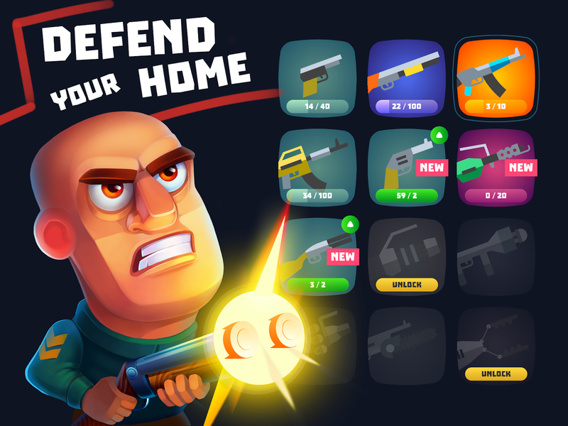 Don Zombie: Guns and Gore - Gameplay image of android game