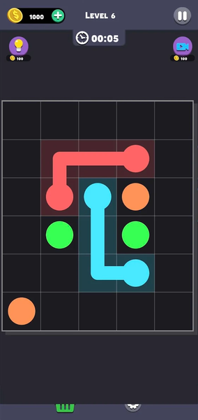 Same Color: Connect Two Dots - Gameplay image of android game