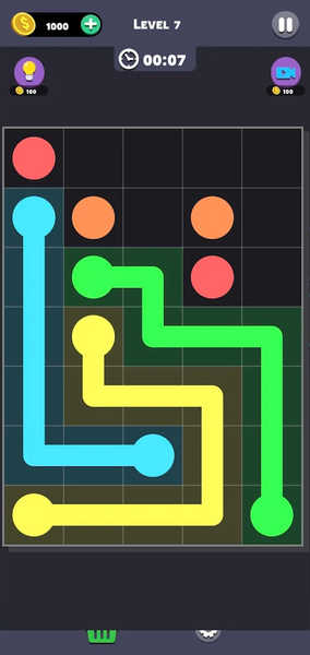 Same Color: Connect Two Dots - Gameplay image of android game