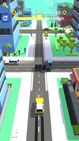 Crazy Driver 3D: Car Traffic - Gameplay image of android game