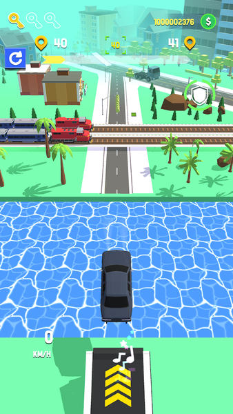 Crazy Driver 3D: Car Traffic - Gameplay image of android game