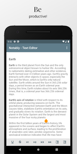 Notably Text Editor - Writer & - عکس برنامه موبایلی اندروید
