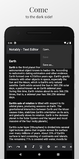 Notably Text Editor - Writer & - عکس برنامه موبایلی اندروید