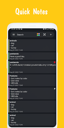 PentaNote - Notes and Notepad - عکس برنامه موبایلی اندروید