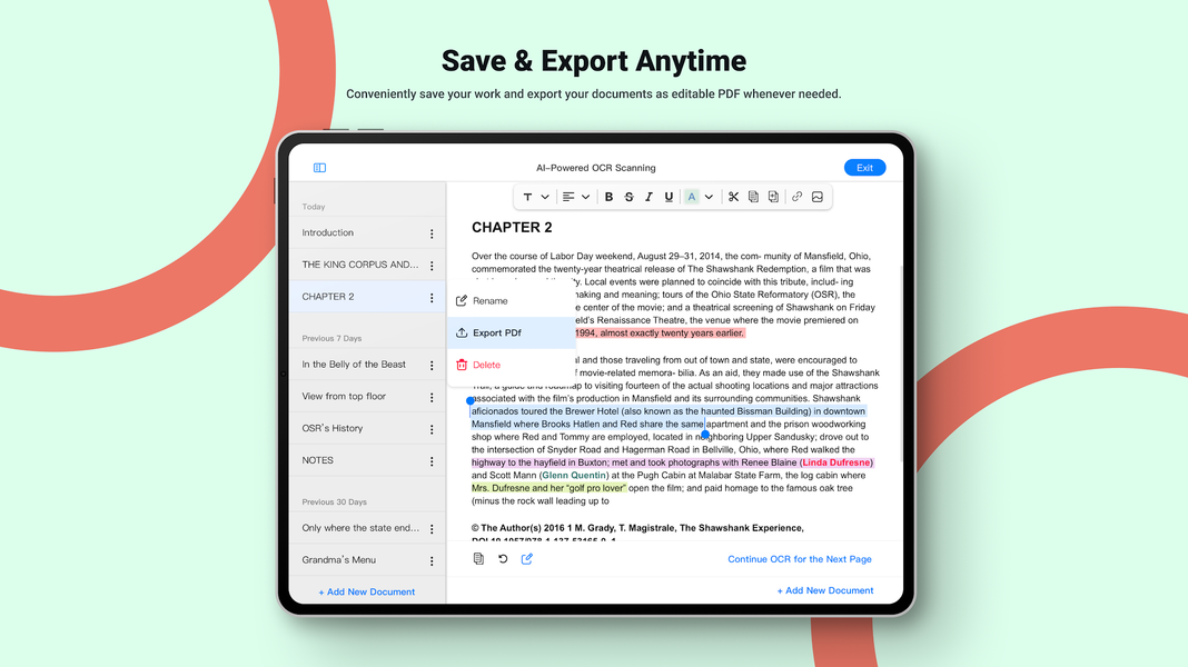 AI OCR: PDF & Image to Text - Image screenshot of android app