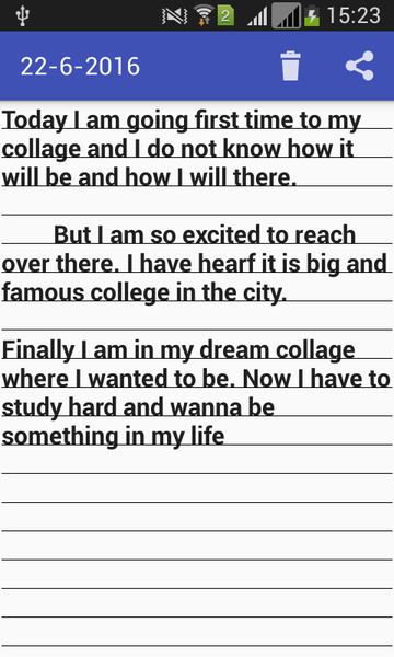 Notepad With Password - Image screenshot of android app