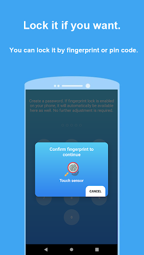 Notepad with Lock - Image screenshot of android app