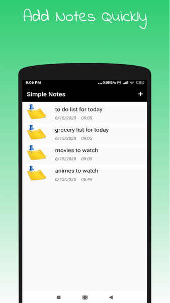 Simple Notes Offline - عکس برنامه موبایلی اندروید