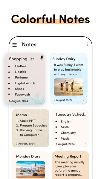 Notes - Notepad, Secure Notes - عکس برنامه موبایلی اندروید