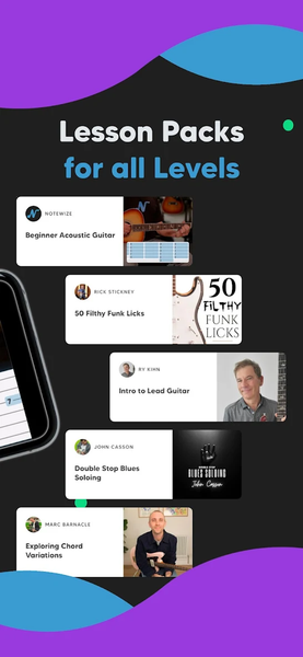 Notewize: Guitar Lessons - Image screenshot of android app