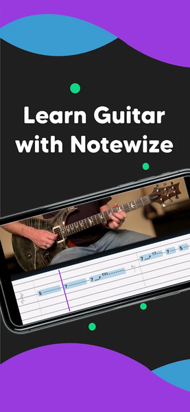 Notewize: Guitar Lessons - Image screenshot of android app