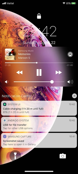 Lock Screen iPhone Pro - Image screenshot of android app