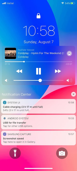 Lock Screen iPhone Pro - Image screenshot of android app