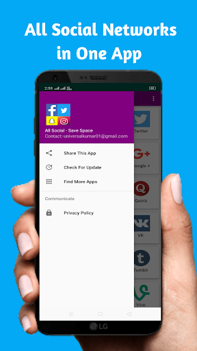 All Social Media and Social Network in one App - Image screenshot of android app