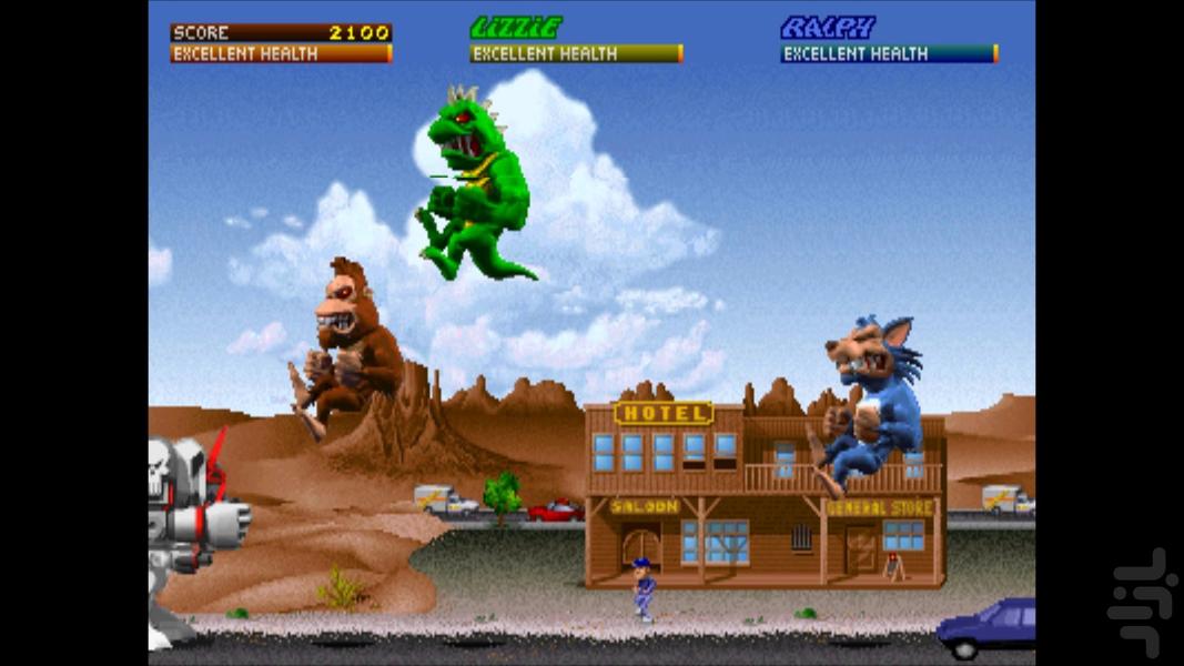 rampage world tour - Gameplay image of android game