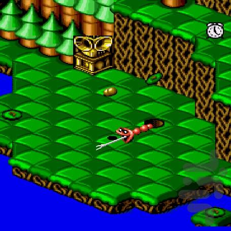 Snake Rattle N Roll - Gameplay image of android game