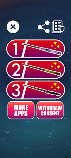 Magic wand simulator - Gameplay image of android game