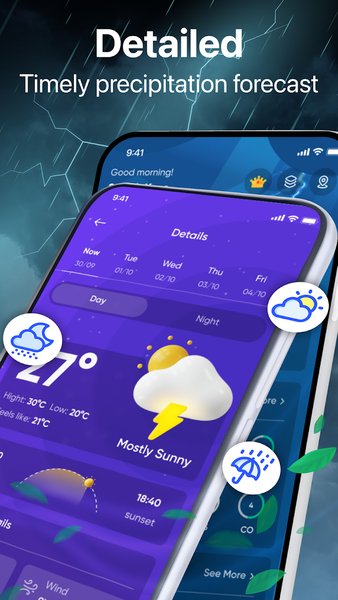 Weather Live - Daily & Radar - عکس برنامه موبایلی اندروید