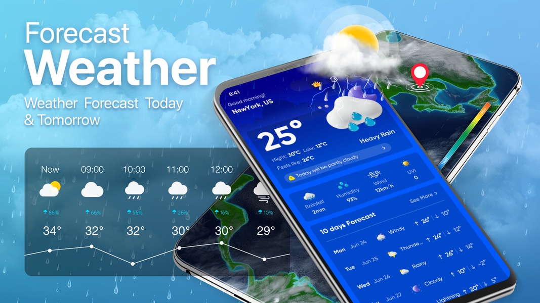 Weather Live - Daily & Radar - عکس برنامه موبایلی اندروید