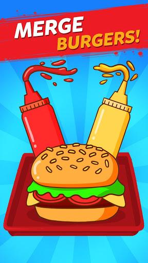 Merge Burger: Food Evolution Cooking Merger - Gameplay image of android game