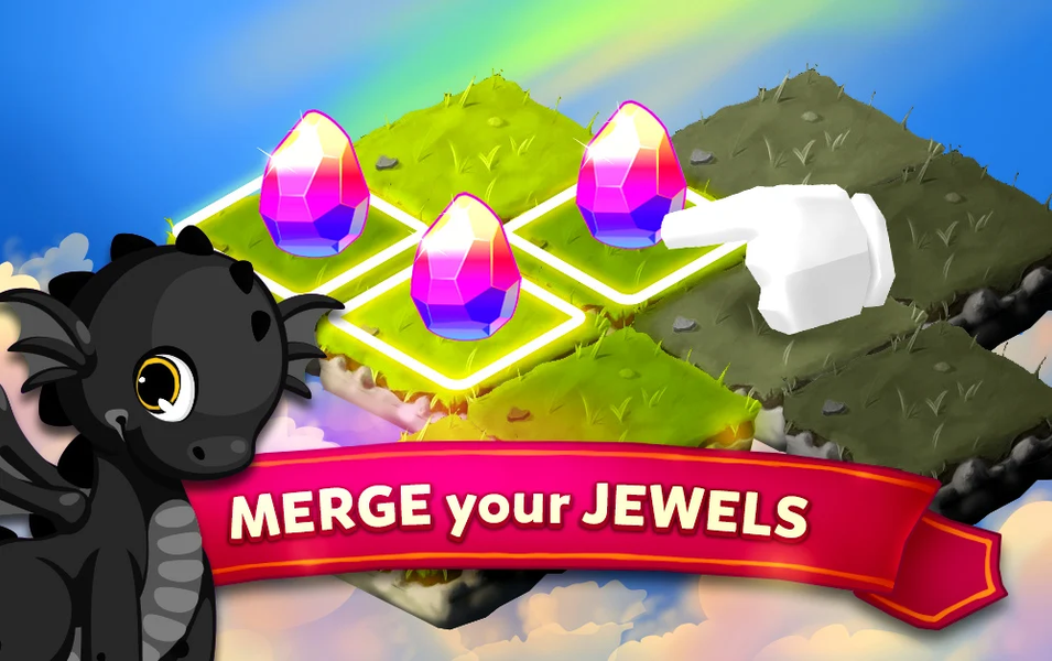 Merge Jewels: Gems Merger Game - Gameplay image of android game