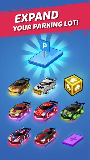 Merge Neon Car: Idle Car Merge - Gameplay image of android game