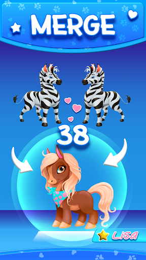 Merge Animals Zoo: Safari Park - Gameplay image of android game