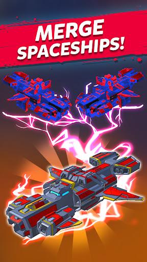 Merge Spaceship: Space Games - Gameplay image of android game